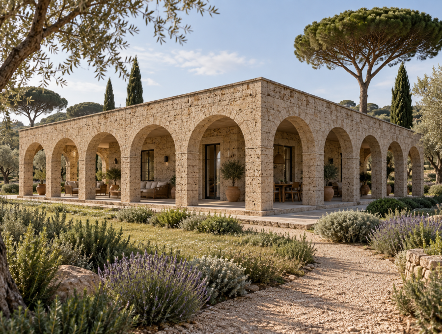 villa porticata nella campagna della tuscia - nepi