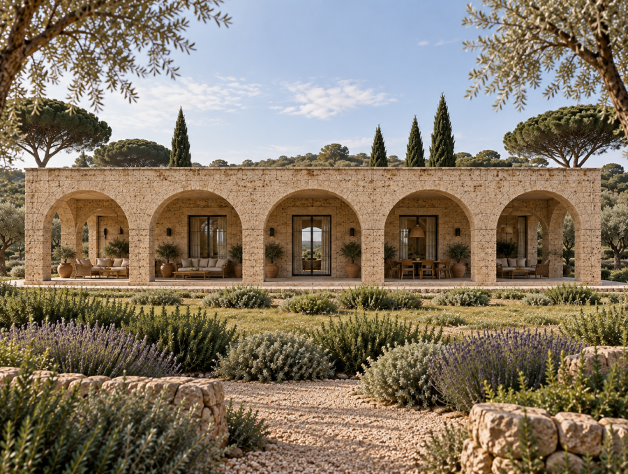 villa porticata nella campagna della tuscia - nepi